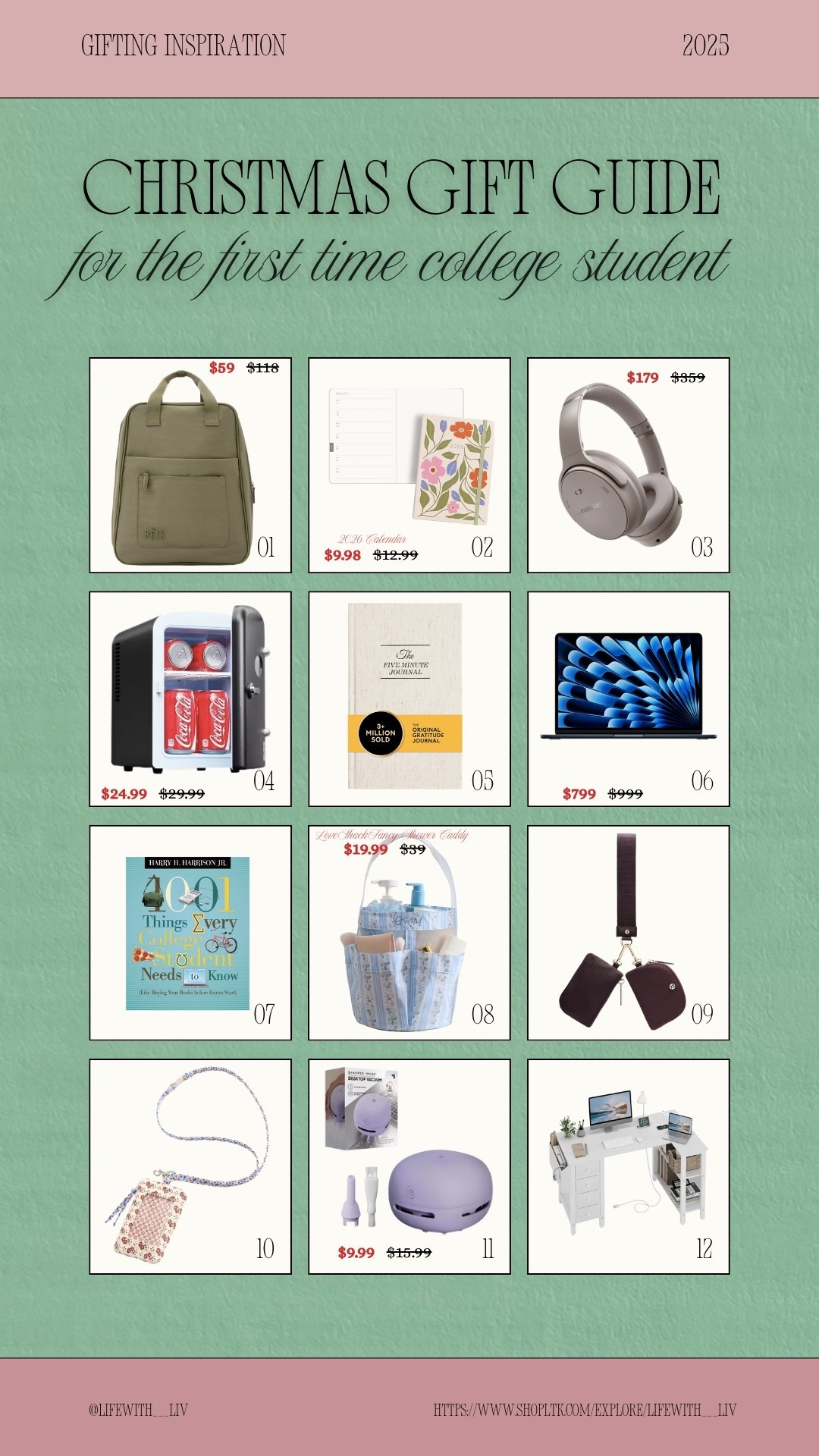 Make the student in your life all the more excited to start this next chapter. Give them a gift that is practical and on sale 🥰🤫

#LTKGiftGuide #LTKmomlife #LTKHoliday