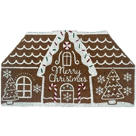 Briarwood Lane Christmas Coir Doormat 30x18 Gingerbread House For Christmas Coir Doormat | Walmart (US)