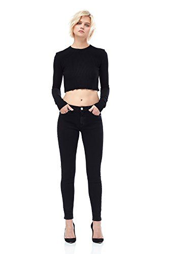 Hudson Women's Nico Ankle Super Skinny Jeans Ambiance WMA407DBQ Amba (28) | Amazon (US)