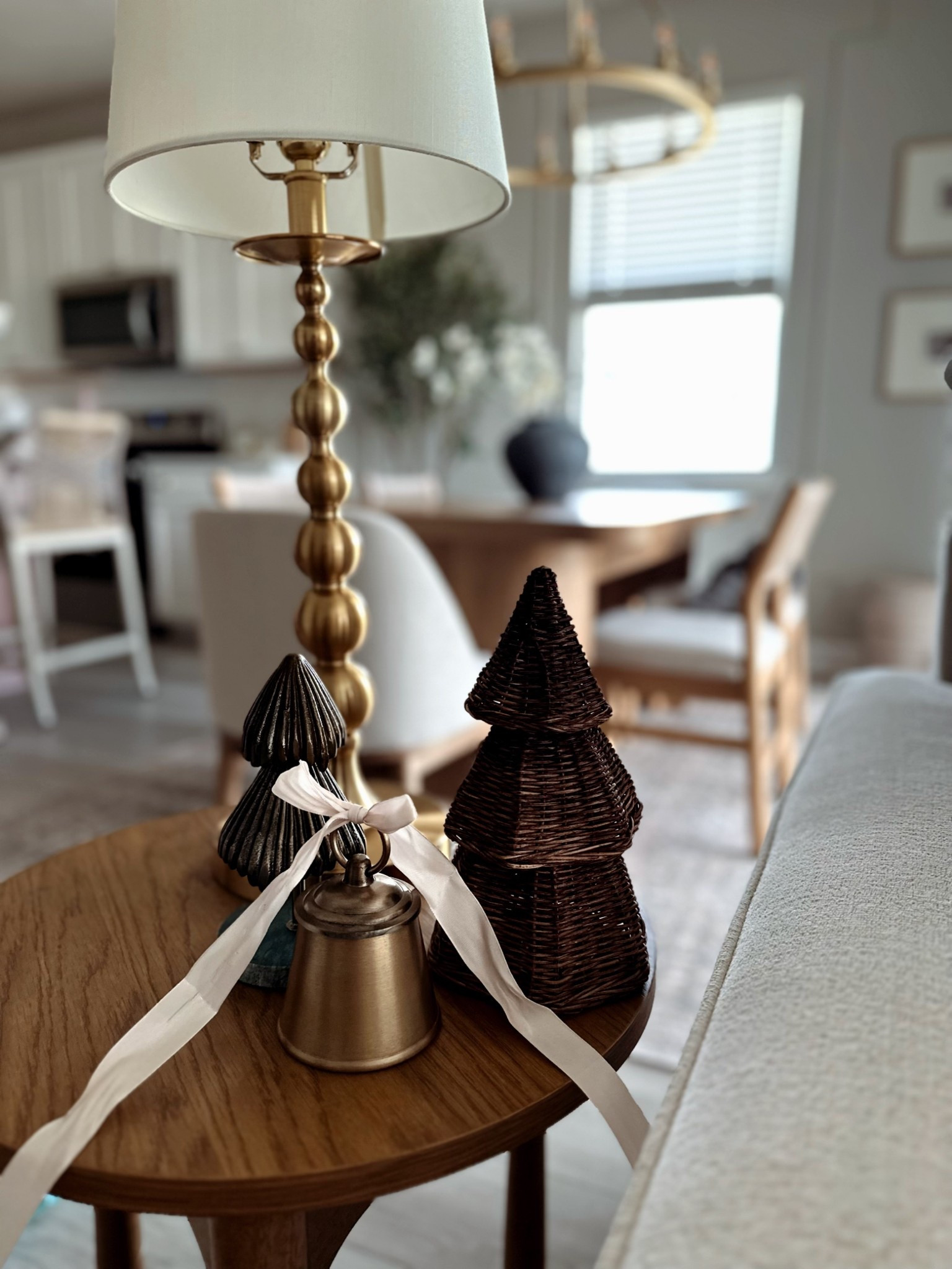 Subtle Christmas decor 

Scalloped rattan tree: 3 sizes 
$12-$22 price range 

Metal Christmas tree: 2 sizes
$18-$22 price range 

Bell (that’s also a candle) $9

#LTKFindsUnder50 #LTKStyleTip #LTKSeasonal