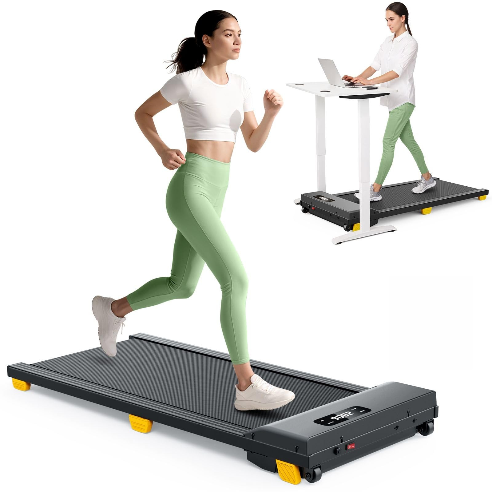 Walking Pad, Compact Under Desk Treadmill for Home, 3 in 1 Portable Treadmill with Remote Control... | Amazon (UK)