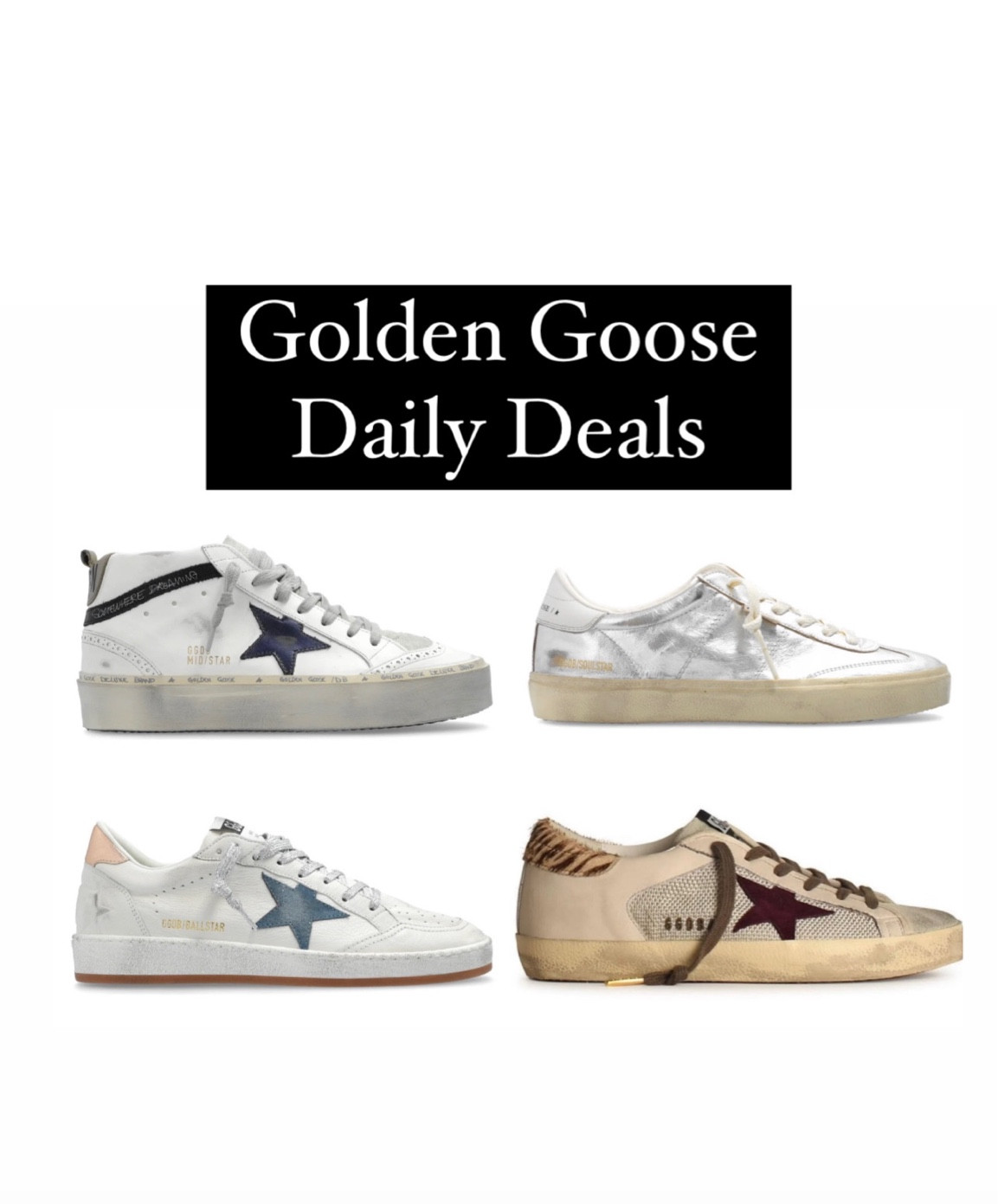 Golden Goose restocks and new drops!  All below US retail  

#LTKShoeCrush #LTKStyleTip #LTKSaleAlert