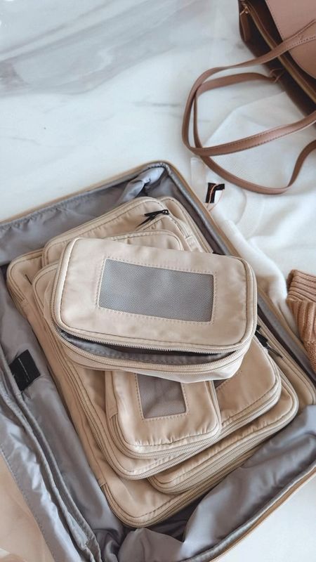 The clothing cubes are so good! They come in flat but once you expand it can hold so many items, the top is also see through so you can know what you packed without having too much trouble. Perfect for any trip! 
.
@onequince #QuincePartner

#LTKStyleTip #LTKTravel #LTKSeasonal