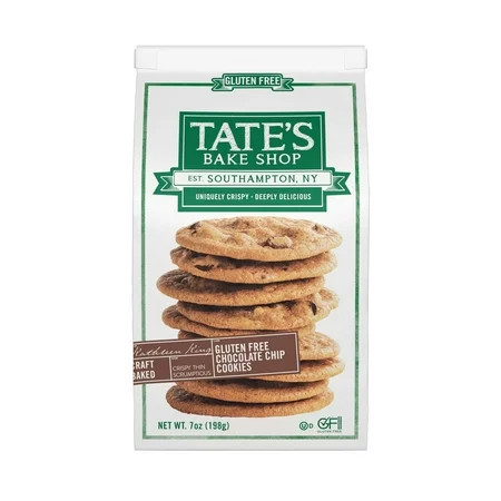 Tate's Bake Shop Gluten Free Chocolate Chip Cookies, Gluten Free Cookies, 7 oz | Walmart (US)
