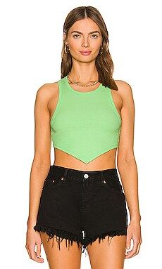 ALL THE WAYS Kaele Pointed Hem Top in Lime from Revolve.com | Revolve Clothing (Global)