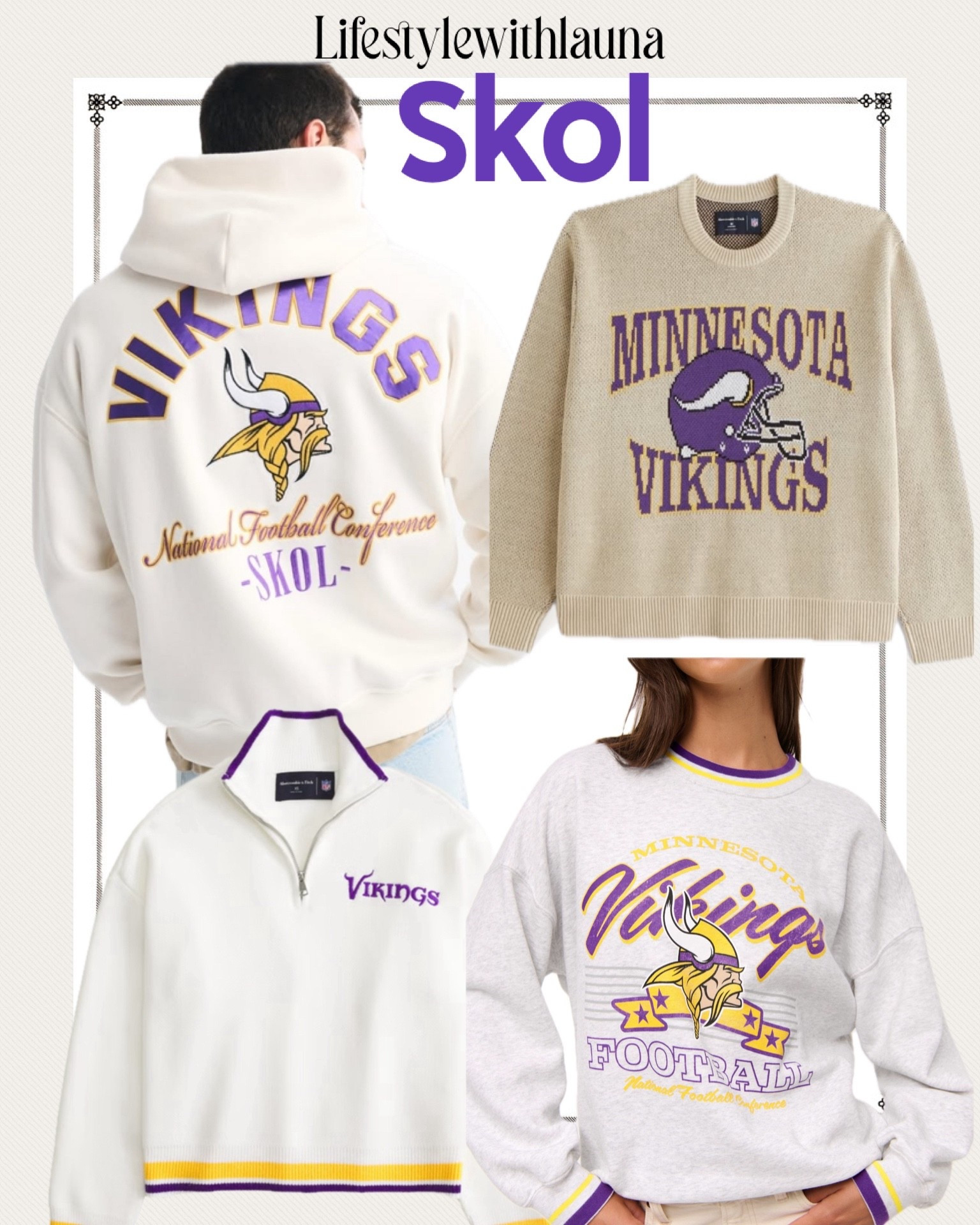 Vikings fans! Let’s Skol !
Team gear makes the greatest gifts for him & her !

#vikingsfan #footballfan #teamgear #minnesota #giftsforher #giftsforhim

#LTKGiftGuide #LTKMens #LTKCyberWeek