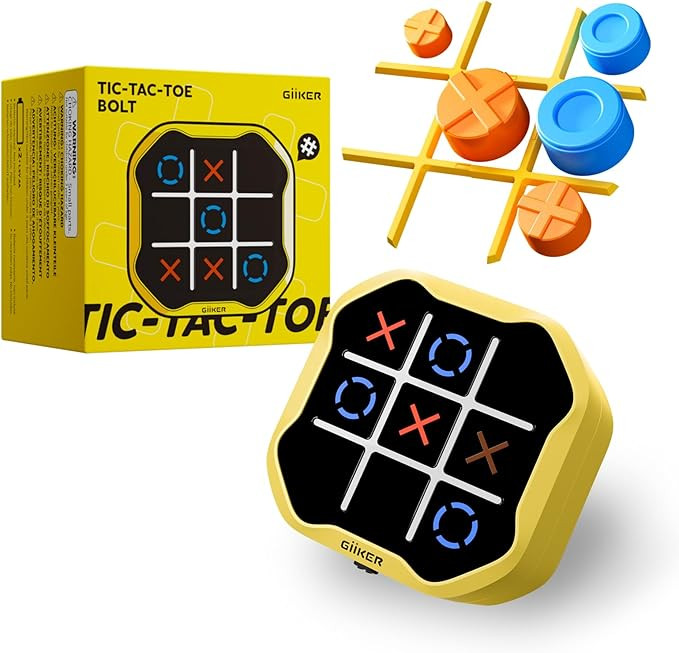 GiiKER Tic Tac Toe Bolt Game, Original 3-in-1 Handheld Games, Portable Travel Games for Car Ride,... | Amazon (US)