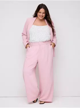 Tailored Twill High-Rise Wide Leg Pant | Torrid (US & Canada)