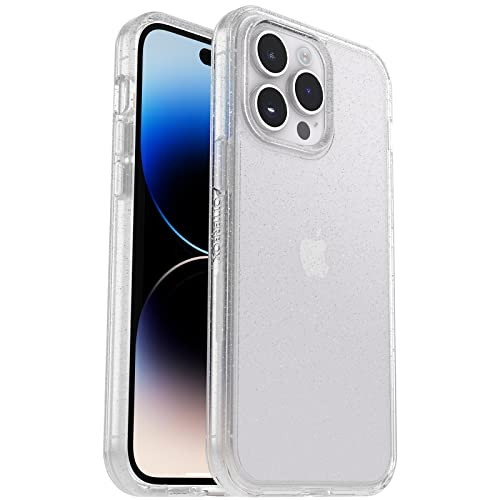 OtterBox iPhone 14 Pro Max (ONLY) Symmetry Series Case - Stardust (Clear/Glitter), Ultra-Sleek, Wireless Charging Compatible, Raised Edges Protect Camera & Screen | Amazon (US)