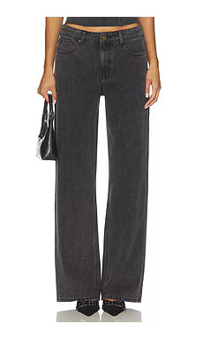 LIONESS Rising Jean in Washed Onyx from Revolve.com | Revolve Clothing (Global)