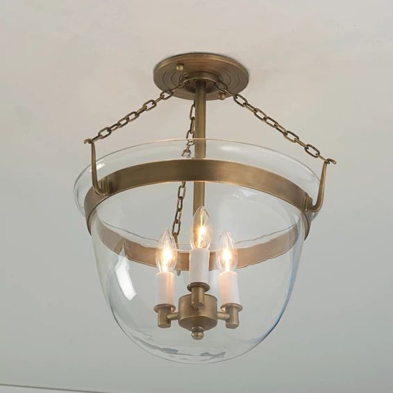 Smokebell Semi-Flush Ceiling Lantern | Shades of Light