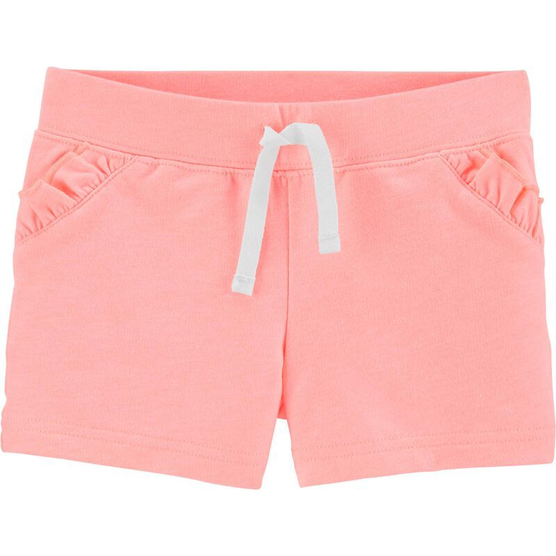 Neon Ruffle Pull-On French Terry Shorts | Carter's