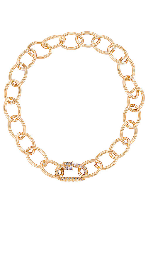 Ettika Link Necklace in Metallic Gold. | Revolve Clothing (Global)
