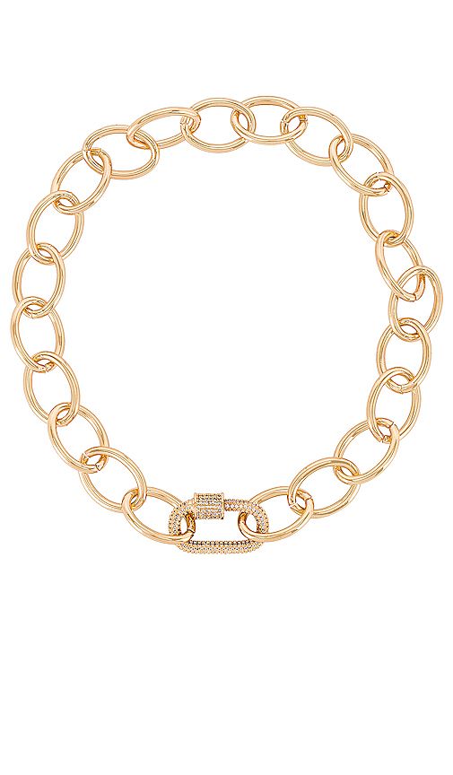 Ettika Link Necklace in Metallic Gold. | Revolve Clothing (Global)