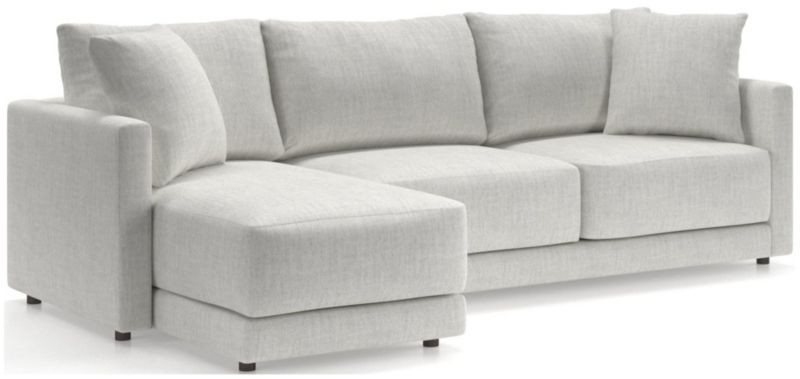 Gather 2-Piece Sectional Sofa with Left-Arm Chaise + Reviews | Crate & Barrel | Crate & Barrel