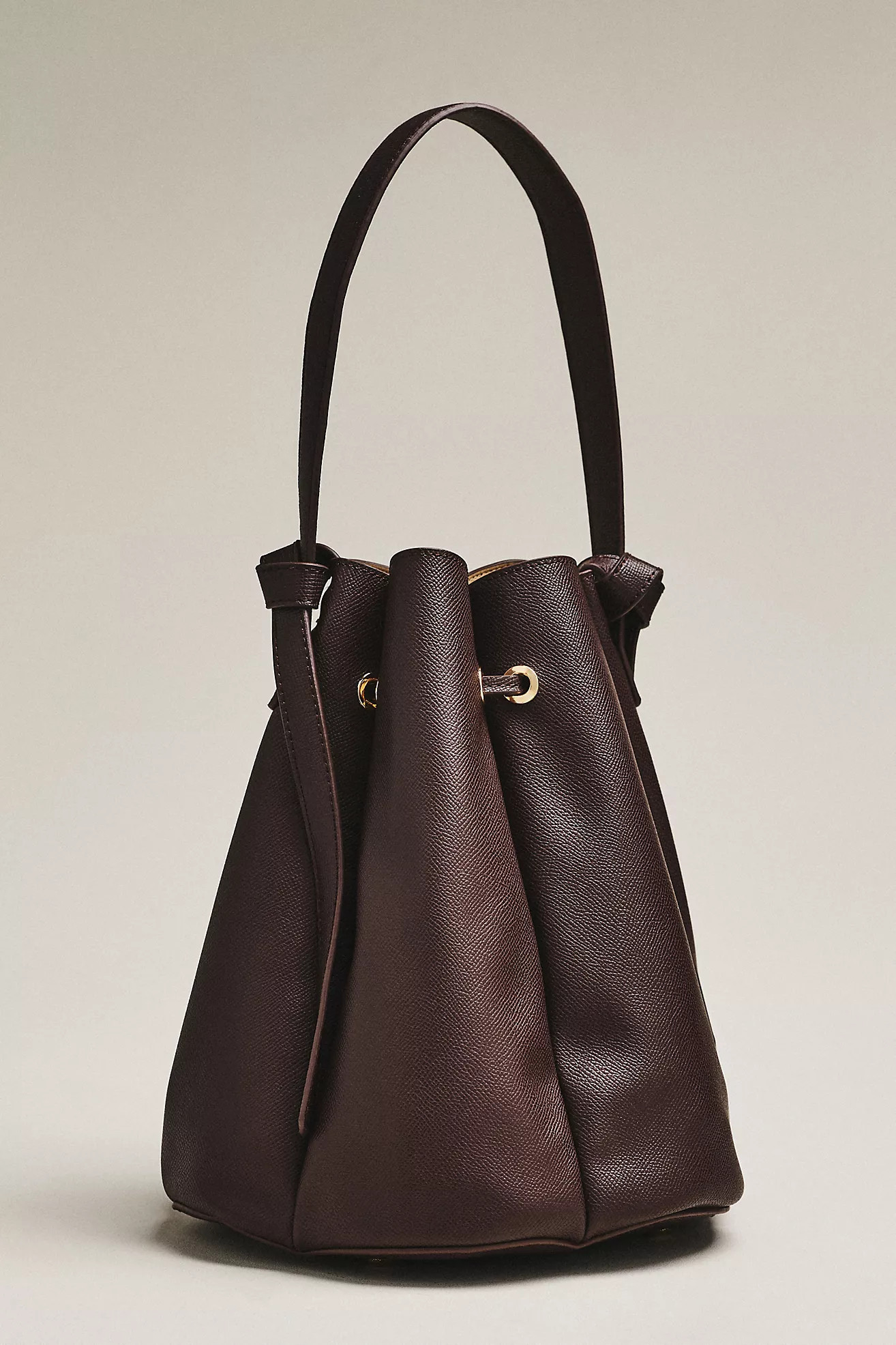 Laguna Cinched Vegan Leather Bucket Bag | Anthropologie (US)
