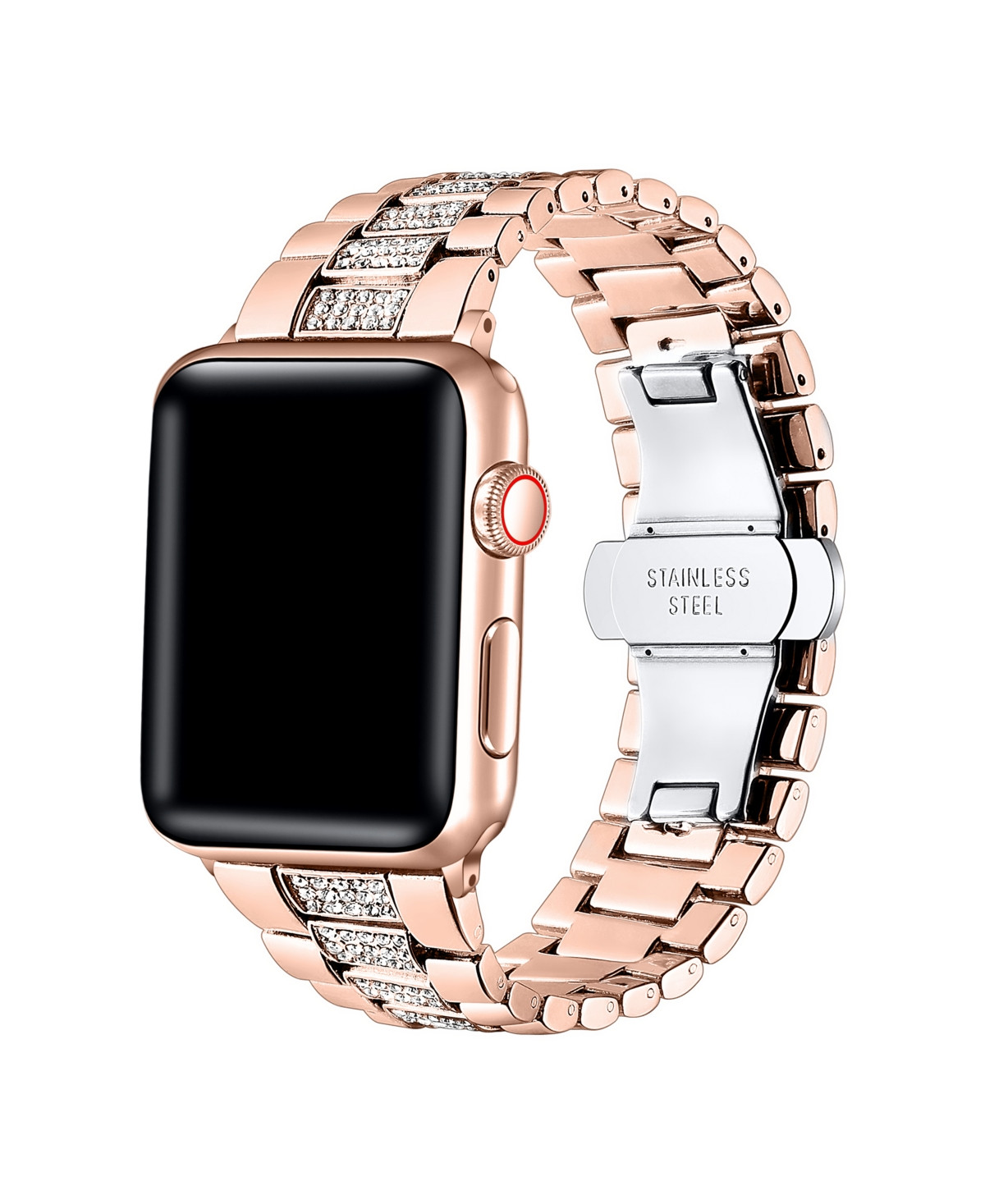 Posh Tech Kristina Stainless Steel Band for Apple Watch 40,41,42mm - Rose Gold | Macy's