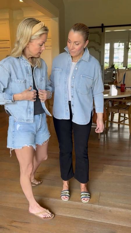 Showing the differences between these two denim style shackets. They are quite different and we love them both for several reasons 👏🏻☀️ 



Chambray shirt
Denim shacket
Denim jacket


#LTKstyletip #LTKVideo #LTKover40