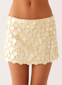 Movie Star Mini Skirt - Yellow | Peppermayo (Global)