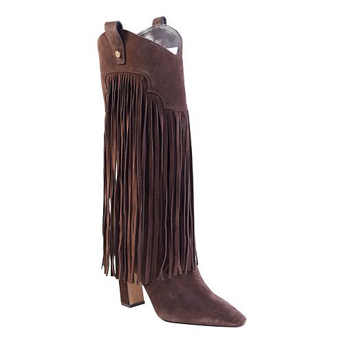 Vince Camuto Shela Fringe Western Boot - Black - Size 6 1/2 | HSN