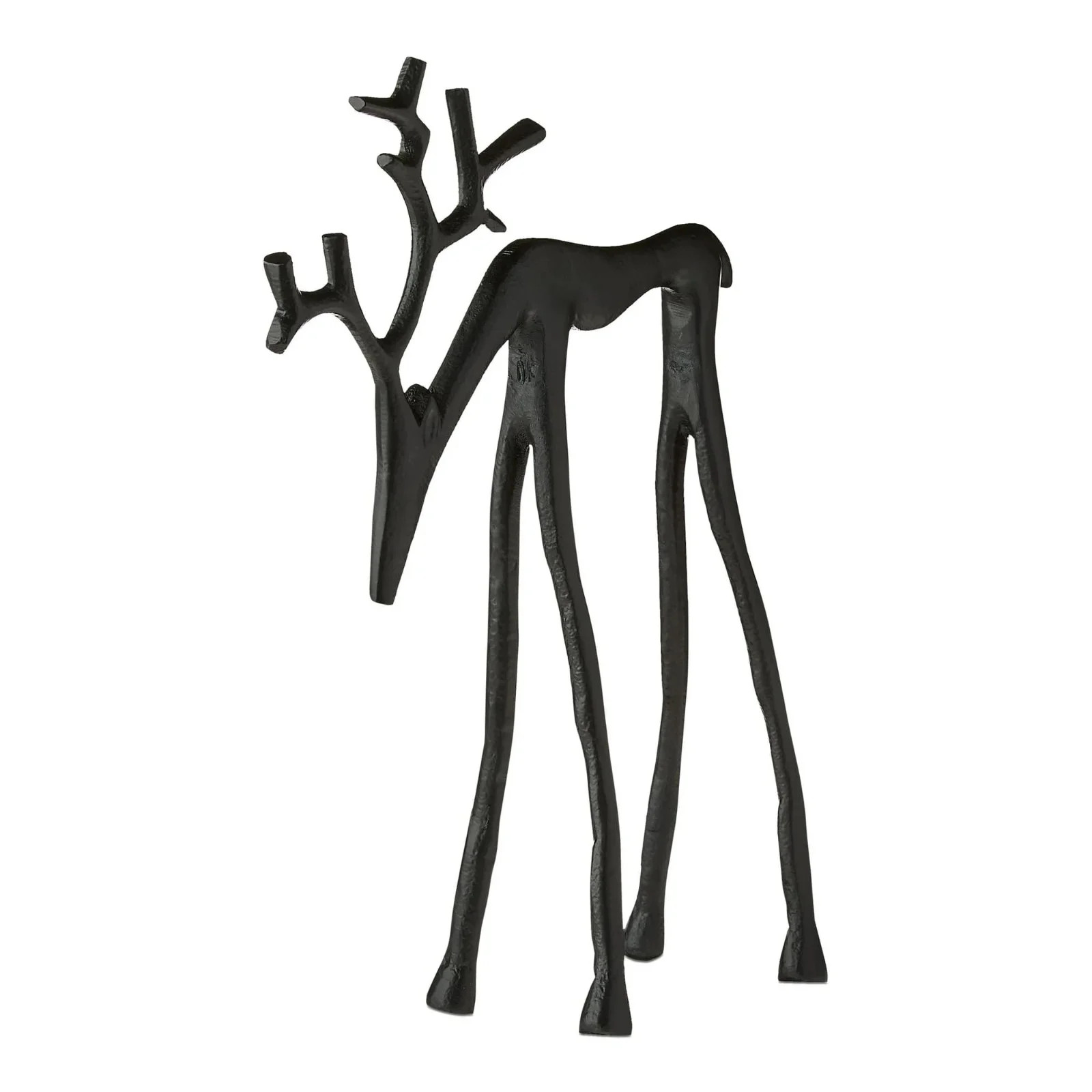 Leutsin Metal Deer Tabletop Decoration - Black Reindeer Statues Christmas Decorations,Modern Alum... | Walmart (US)