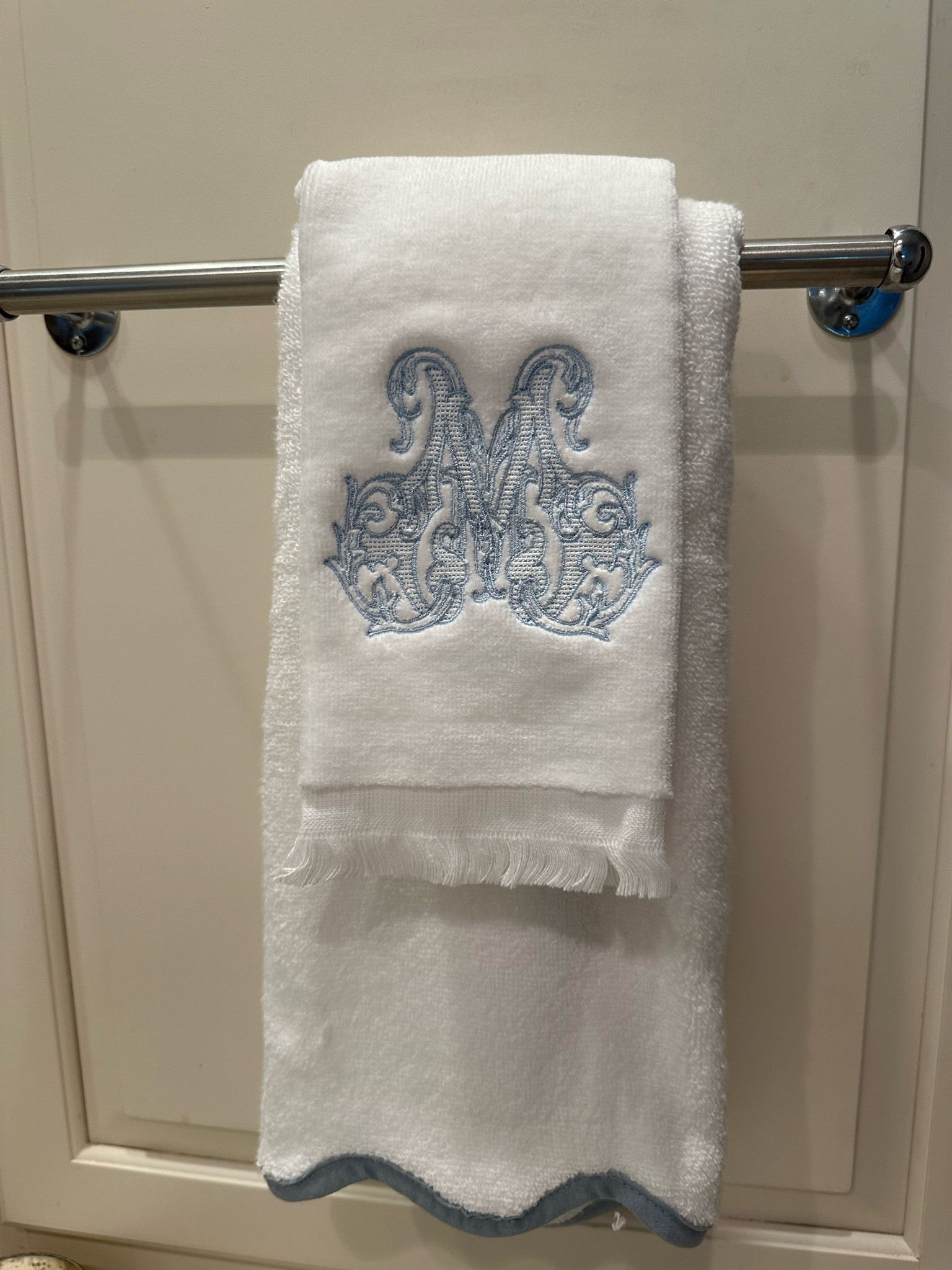 Loveee this monogram hand towel! Perfect personalized touch to your bathroom 

#LTKStyleTip #LTKFindsUnder50 #LTKHome