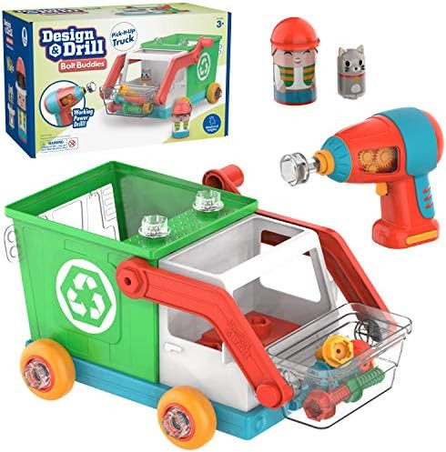 Educational Insights Design & Drill Bolt Buddies Recycling Truck Toy, Take Apart Toy with Electri... | Amazon (US)