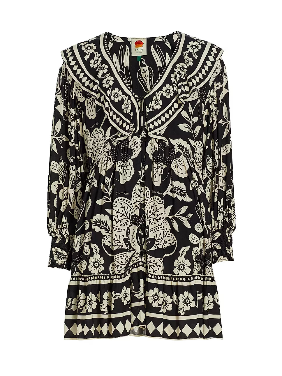 Floral Ruffle Minidress | Saks Fifth Avenue