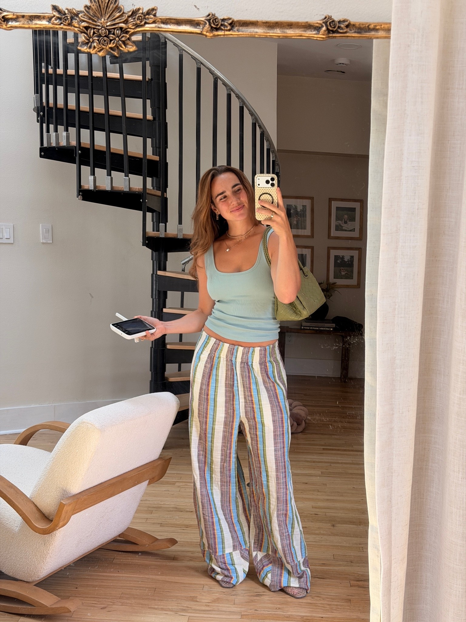 wearing a M in pants (wish I had done a S) 
S in tank