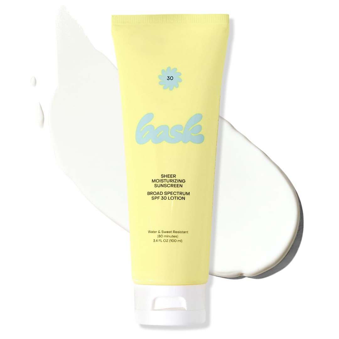Bask SPF 30 Sheer Moisturizing Sunscreen Lotion - Broad Spectrum UVA/UVB Protection, Dermatologis... | Amazon (US)