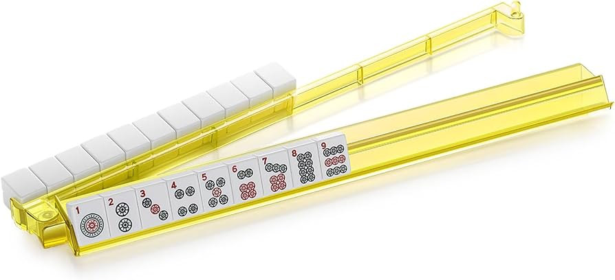 Suncle 4PCS Mahjong Racks with Pushers,Yellow Acrylic American Majiang Tile Racks,Imports Modern ... | Amazon (US)