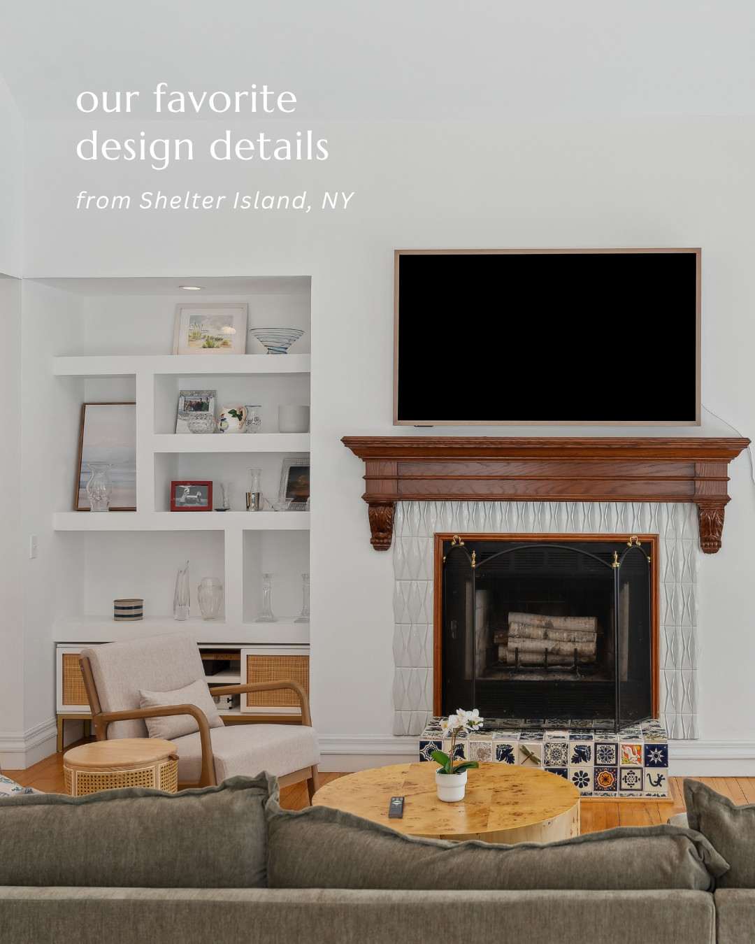 Our favorite design details from this Shelter Island home.
Thoughtful color choices, rich textures, and personality-filled moments bring warmth and character to every space. From elevated wallpaper selections that add depth and charm to subtle coastal touches that nod to the home's setting, each detail was chosen to create a relaxed, refined feel. Swipe through to see the elements that make this home feel uniquely layered, welcoming, and connected to its surroundings. 🌳

#LTKhome #LTKbeach 

 