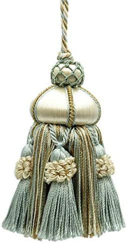 Elegant Hand-Crafted 4" (10cm) Key Tassel, 3 1/2" (8.5cm) Loop, Accented with Crown Tassels (KTAX4)  | Amazon (US)