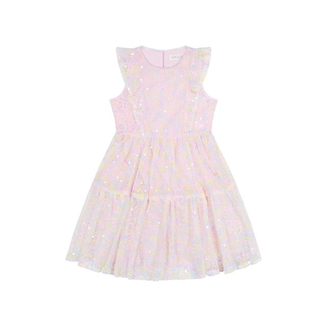 Kensie Girl Sequin Ruffle Special Occasion Dress, Sizes 4-16 | Walmart (US)