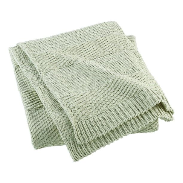 Beautiful Chenille Throw, Sage Green, 50 x 60 inches, by Drew Barrymore | Walmart (US)