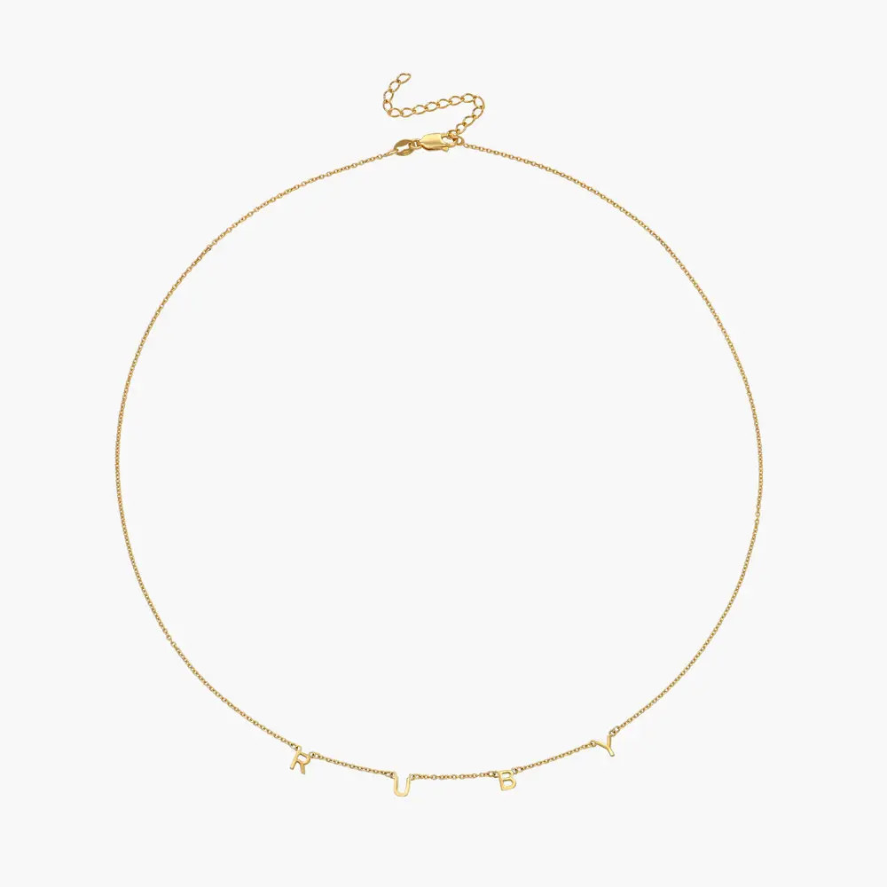 Inez Initial Necklace - Gold Plated | Oak & Luna (US)