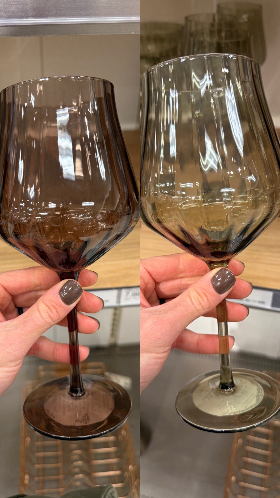 How pretty are these wine glasses for holiday hosting 😍