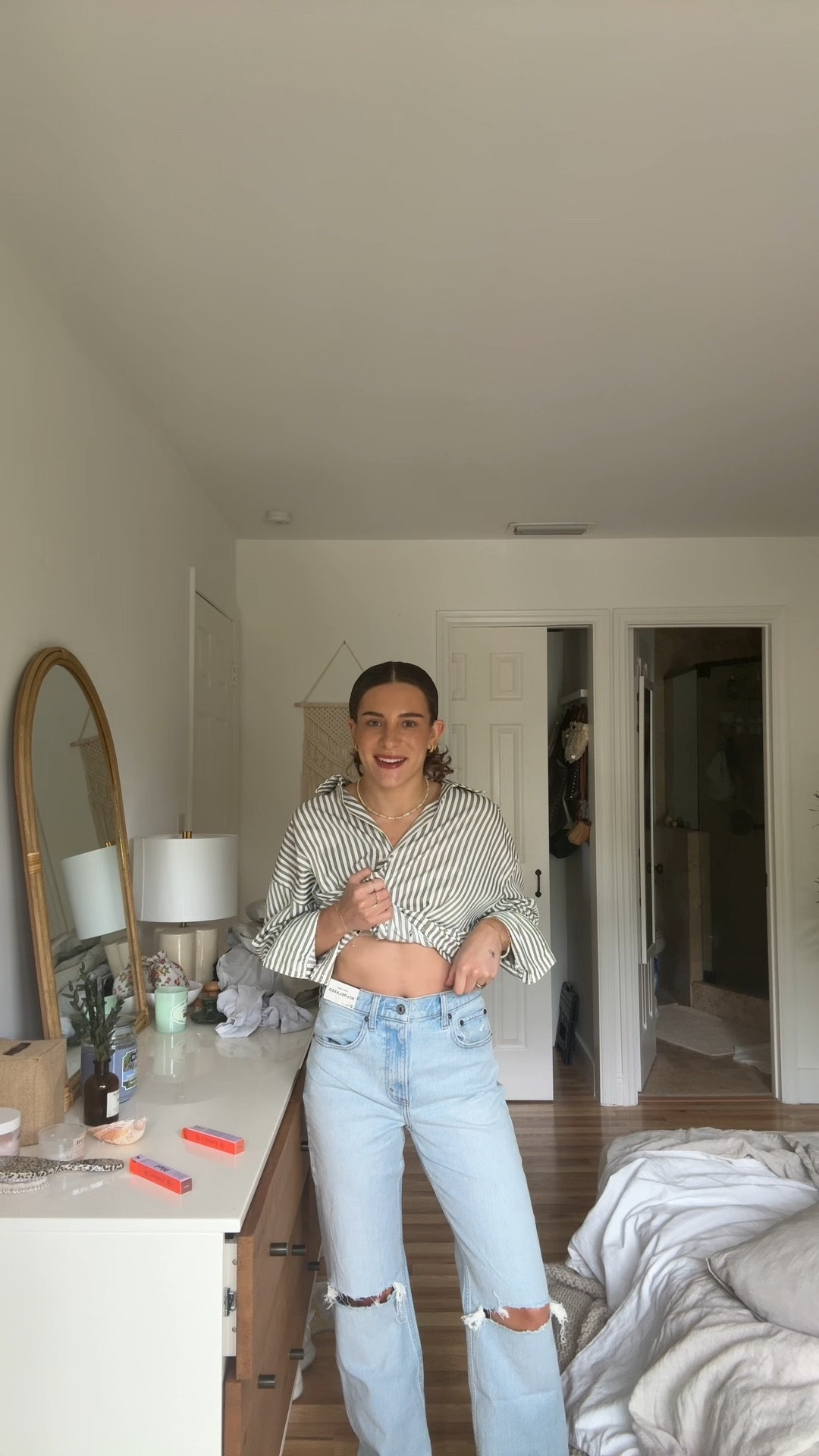 ripped Abercrombie jeans !!! 