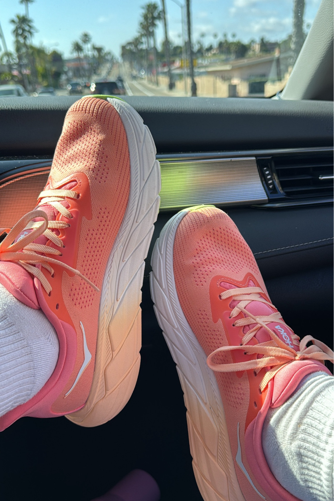 Hokas ALWAYS💞🍊 some of my most comfortable shoes!! these shoes are great if you are looking for stability in a shoe. i wear these on my hot girl walks 🏃🏼‍♀️

#LTKFitness #LTKMidsize #LTKShoeCrush