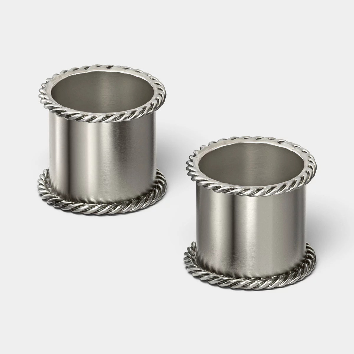 2pk Napkin Ring Silver Finish - Threshold™ | Target