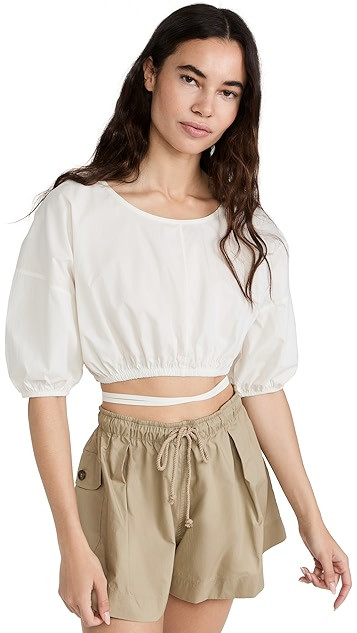 Quinn Cotton Poplin Top | Shopbop