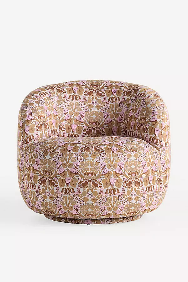 Cosette Cordelia Jacquard Swivel Chair | Anthropologie (US)