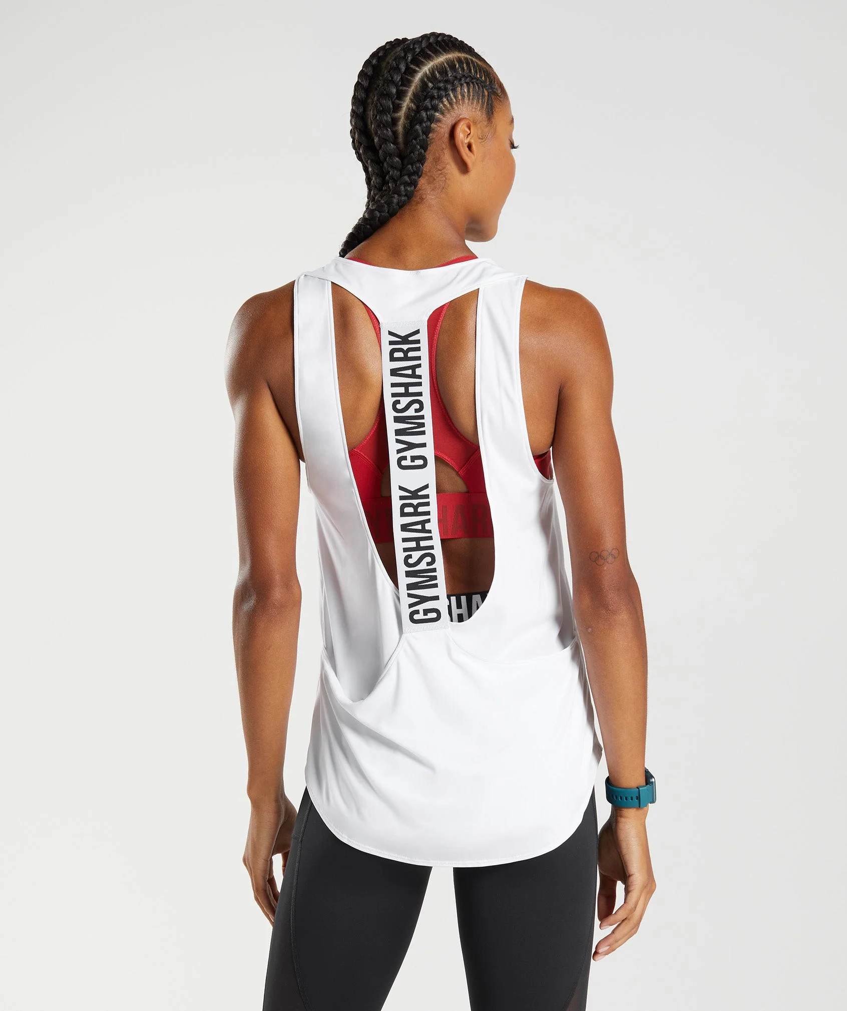 Gymshark Training Brandmark Tank - White | Gymshark (Global)