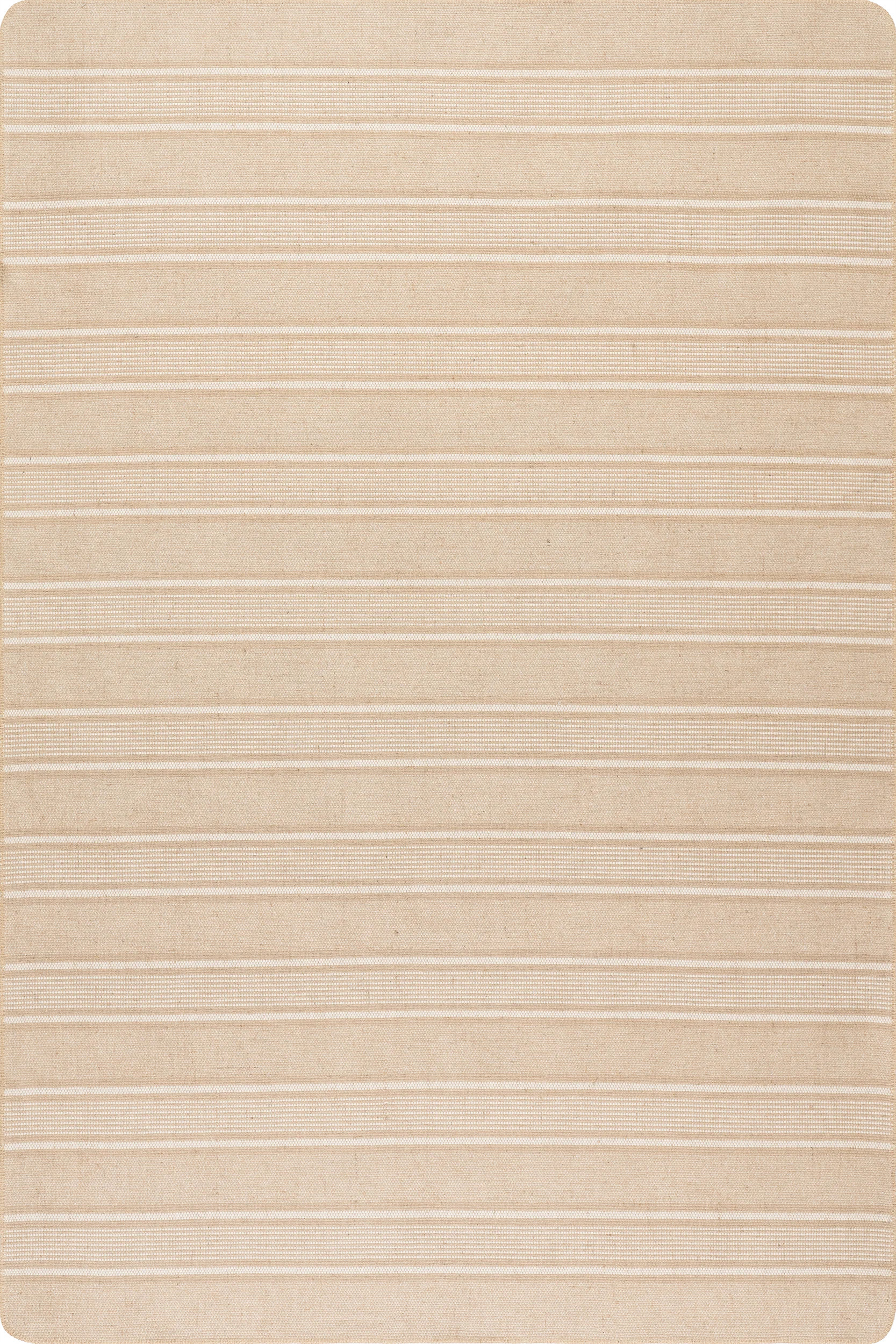 Natural Loretta Striped Jute 5' x 8' rug | Rugs USA