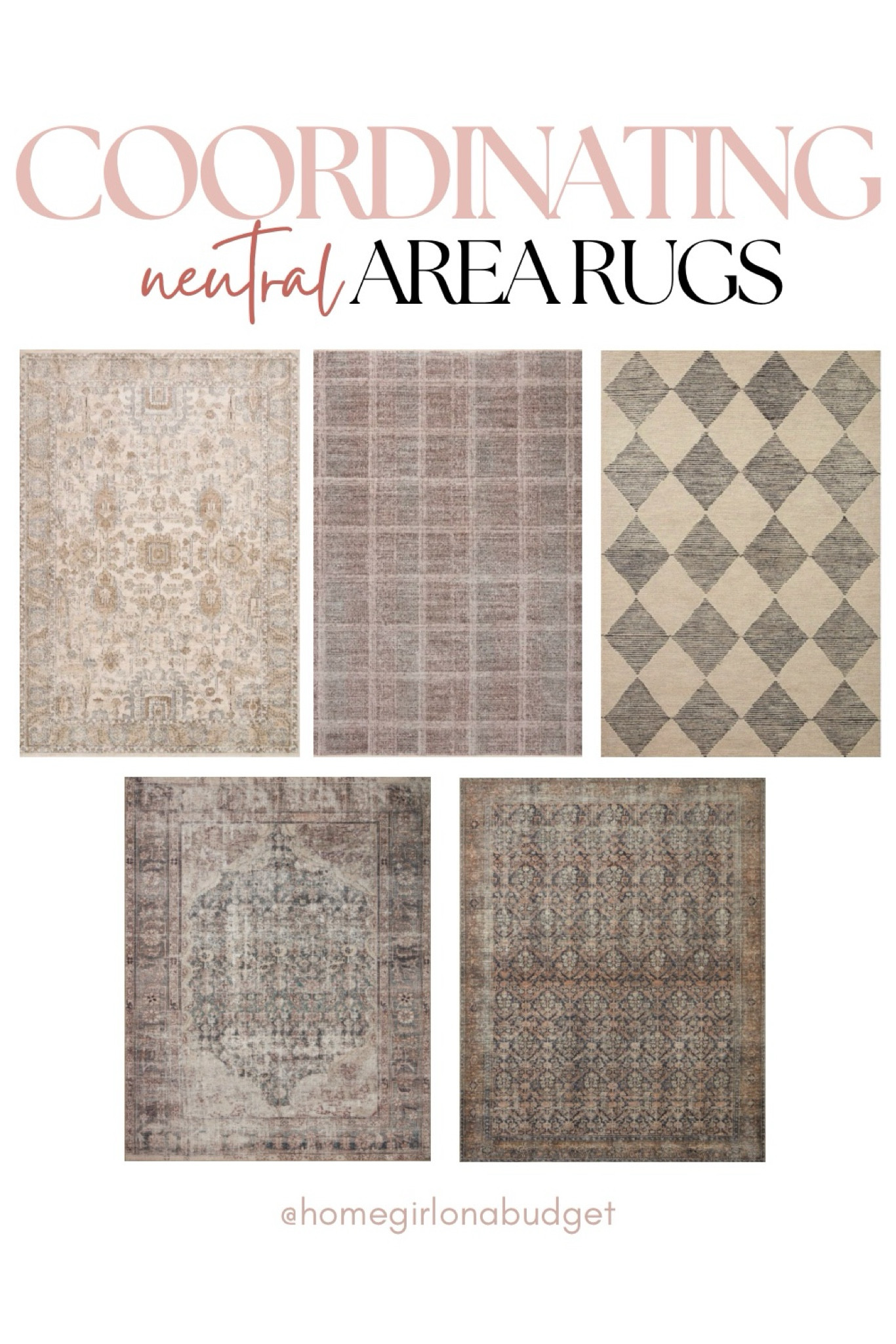 Living room rugs, bedroom rugs, area rugs, neutral rugs, loloi rugs, coordinating rugs, (4/19)

#LTKhome #LTKstyletip