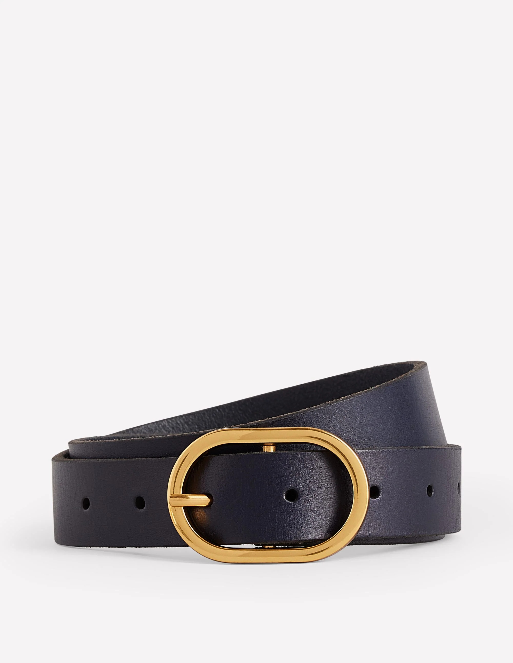 Classic Leather Belt-Navy | Boden (US)