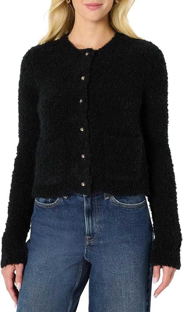 Amazon Essentials Women's Regular-Fit Trendy Wool Blend Boucle Button-Down Jacket | Amazon (US)