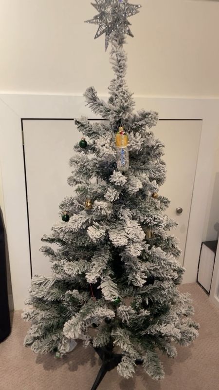 The PERFECT small artificial tree! It’s under $40 and its 4ft tall. Perfect addition to your Christmas decor for “mini trees” put up in each individual bedroom! 
- artificial tree - flocked tree - mini tree - four foot tree - Christmas decor 

#LTKfindsunder50 #LTKSeasonal #LTKHoliday