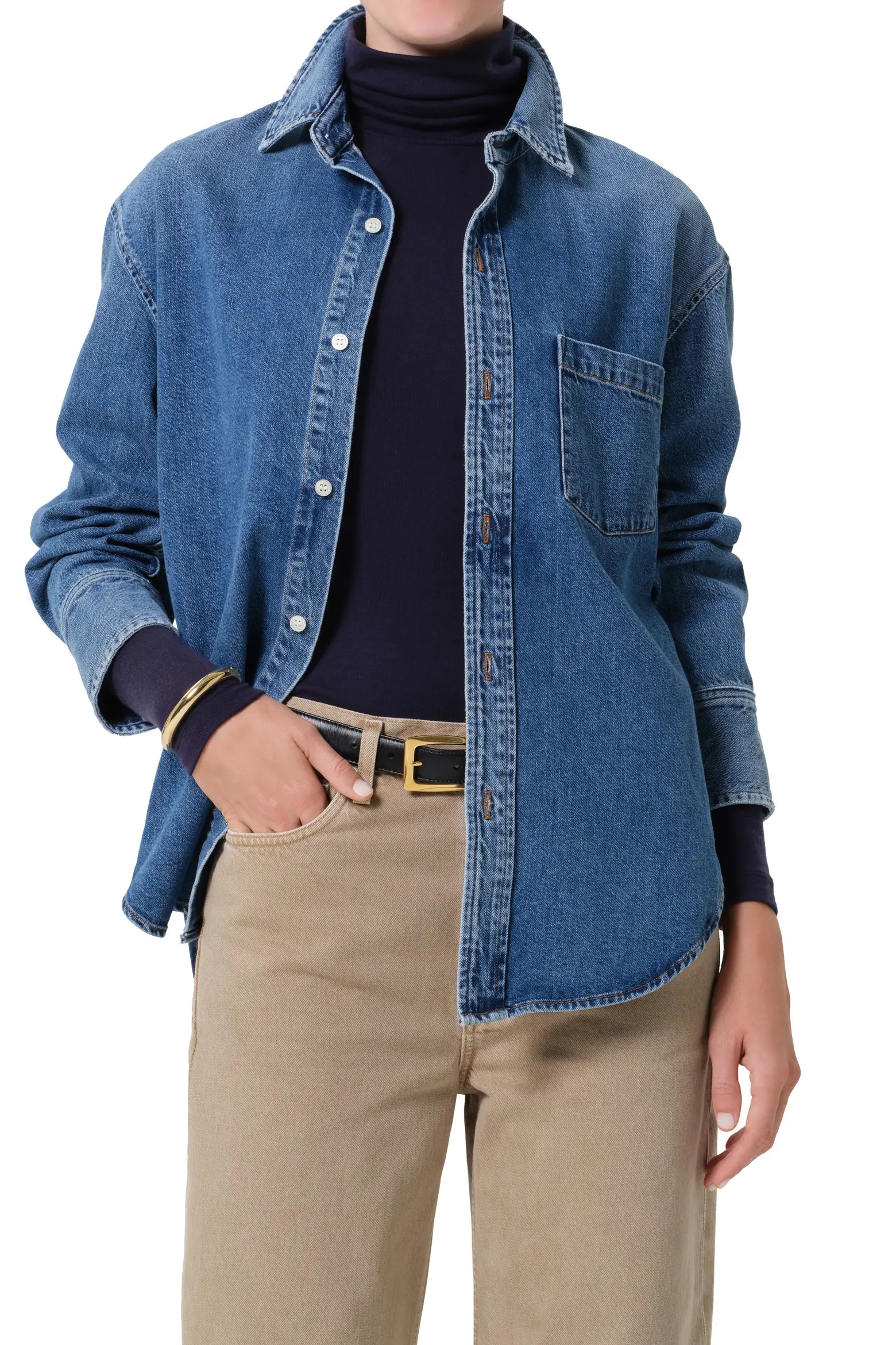 Denim Button-Up Shirt (Women) | Nordstrom | Nordstrom