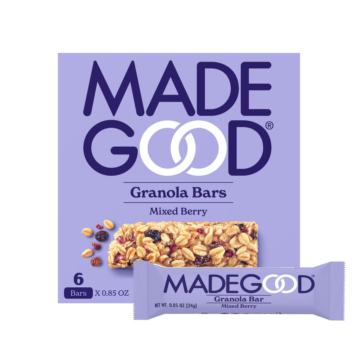 MadeGood Mixed Berry Granola Bars - 6ct | Target